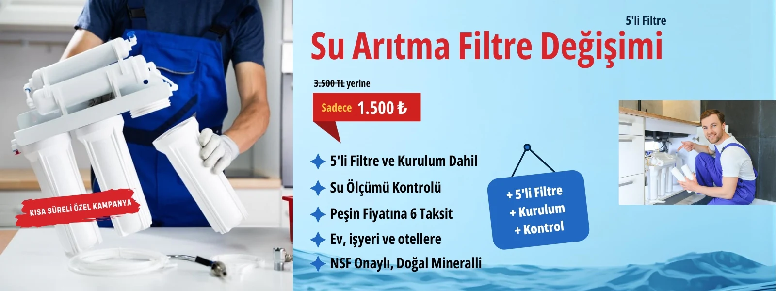 Su Arıtıcı Filtre Değişim Kampanyası